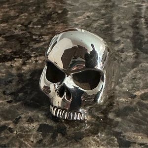 Up for sale New King Baby Large Keith Richard’s Skull Ring SIze 11.5